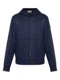 Moncler hooded button-fastening sweater - Blue