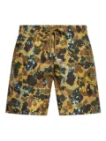 Palm Angels x Vilebrequin paint-splatter print swim shorts - Brown