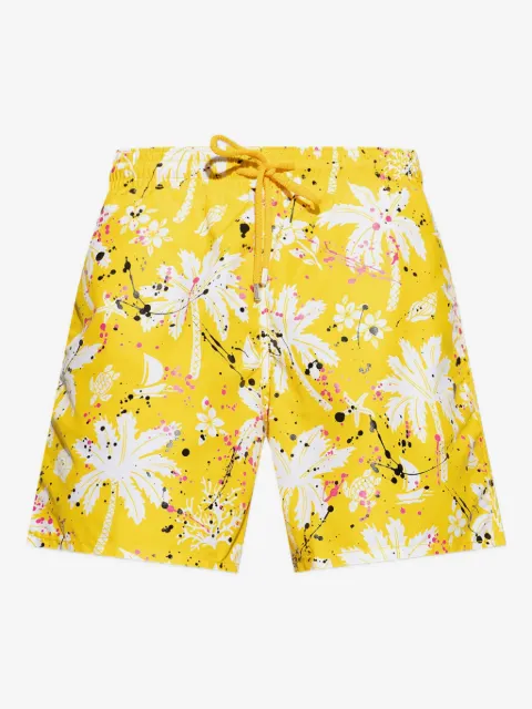Palm Angels shorts de playa con palmeras estampadas