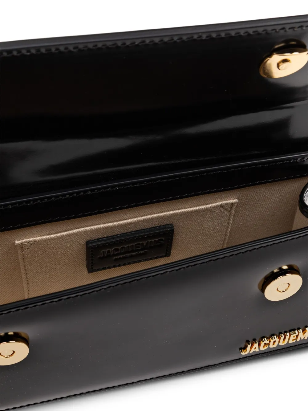 Jacquemus The Elongated Chiquito leren shopper Zwart