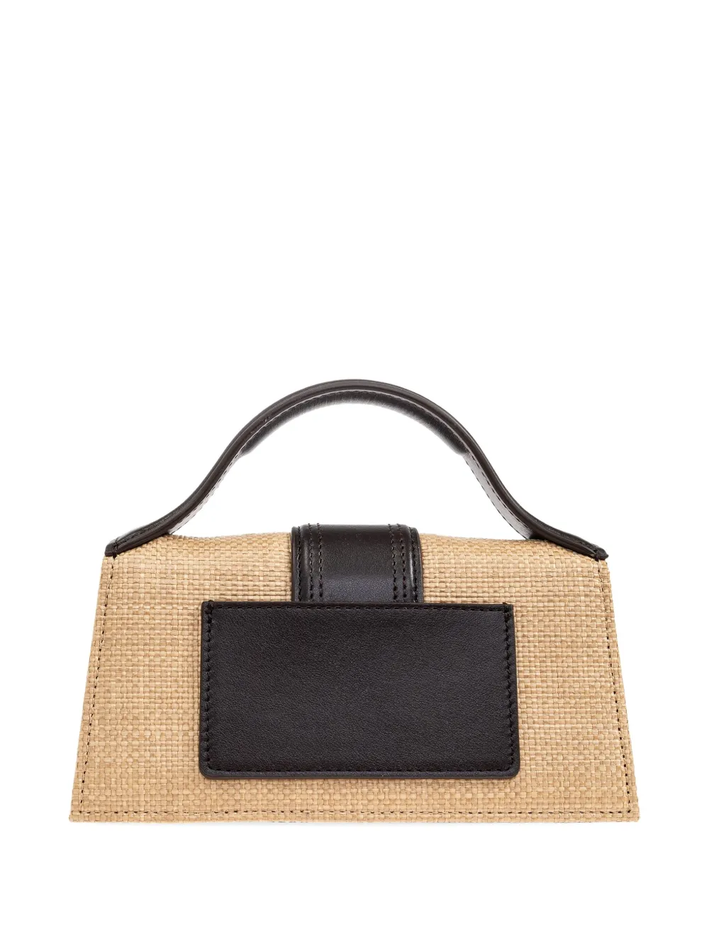 Jacquemus Bambino geweven tas met leren afwerking Beige