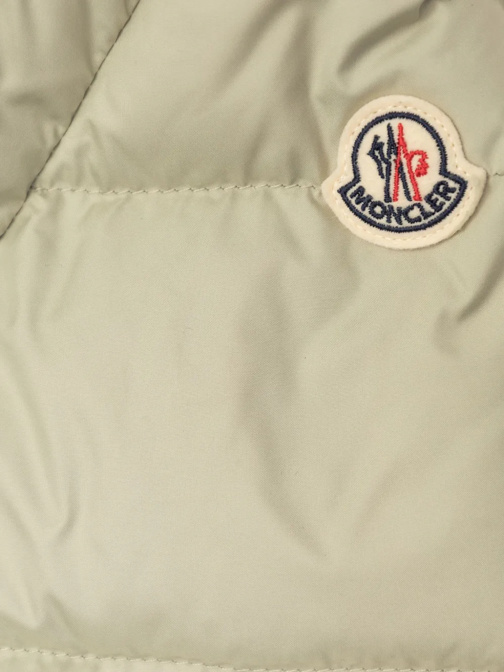 Moncler Enfant Beulah gewatteerd jack met capuchon Groen