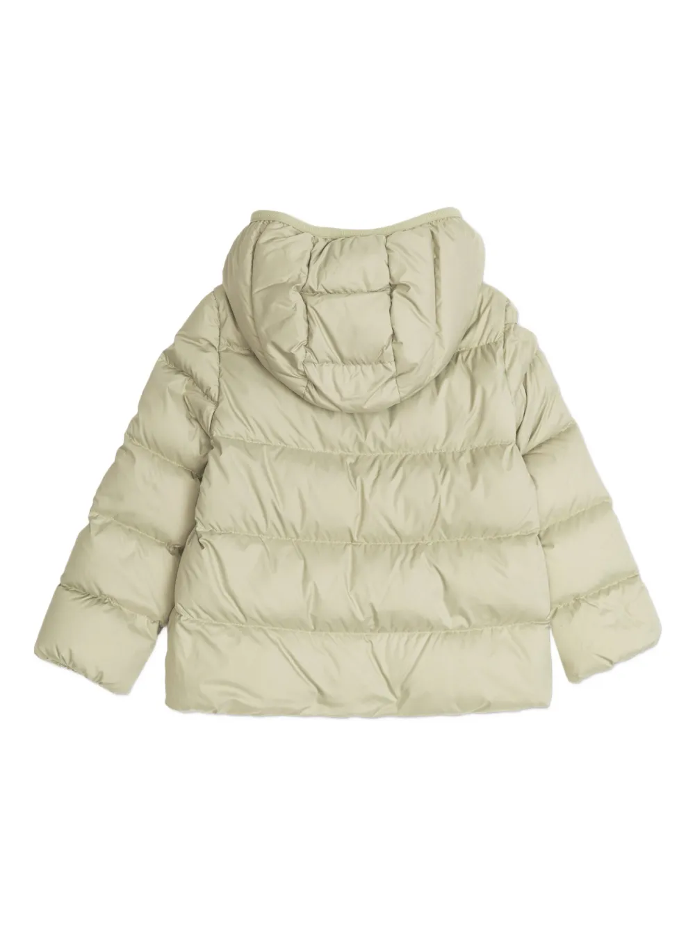 Moncler Enfant Beulah gewatteerd jack met capuchon Groen