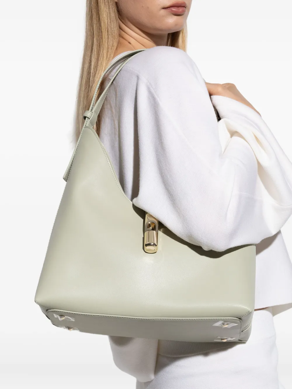 Furla medium Goccia shoulder bag Groen