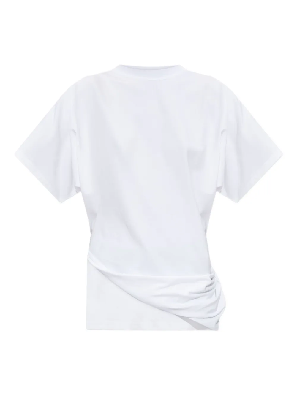 Sportmax Draped-design T-shirt In White
