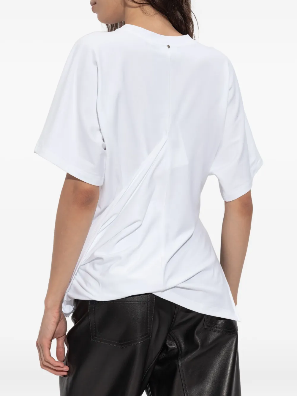 Draped-Design T-Shirt