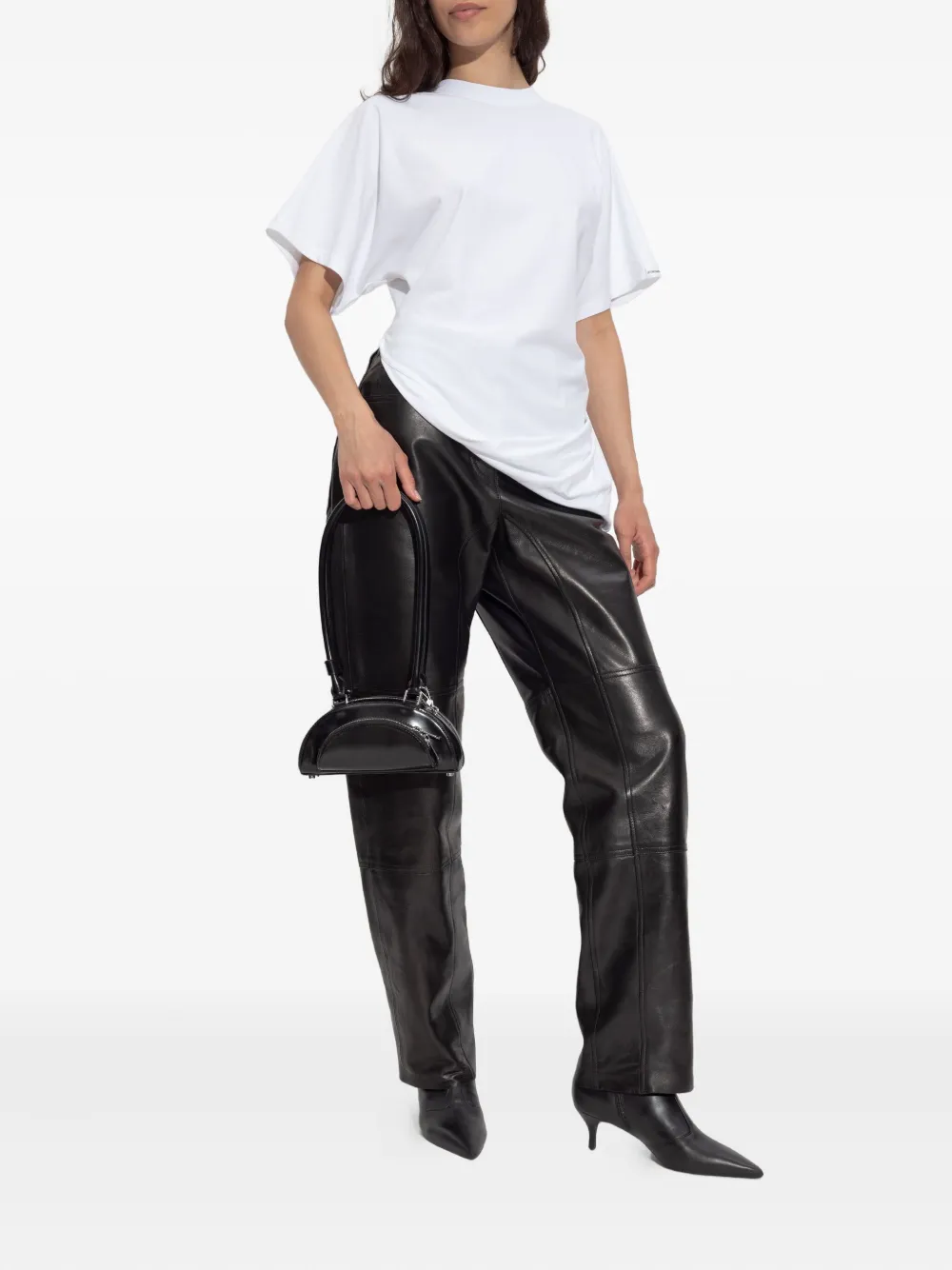 Draped-Design T-Shirt