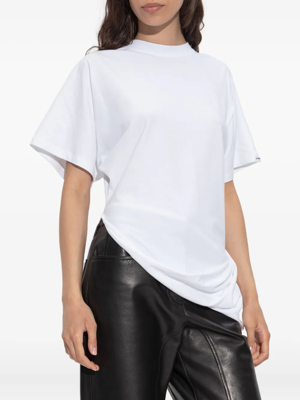 Draped-Design T-Shirt