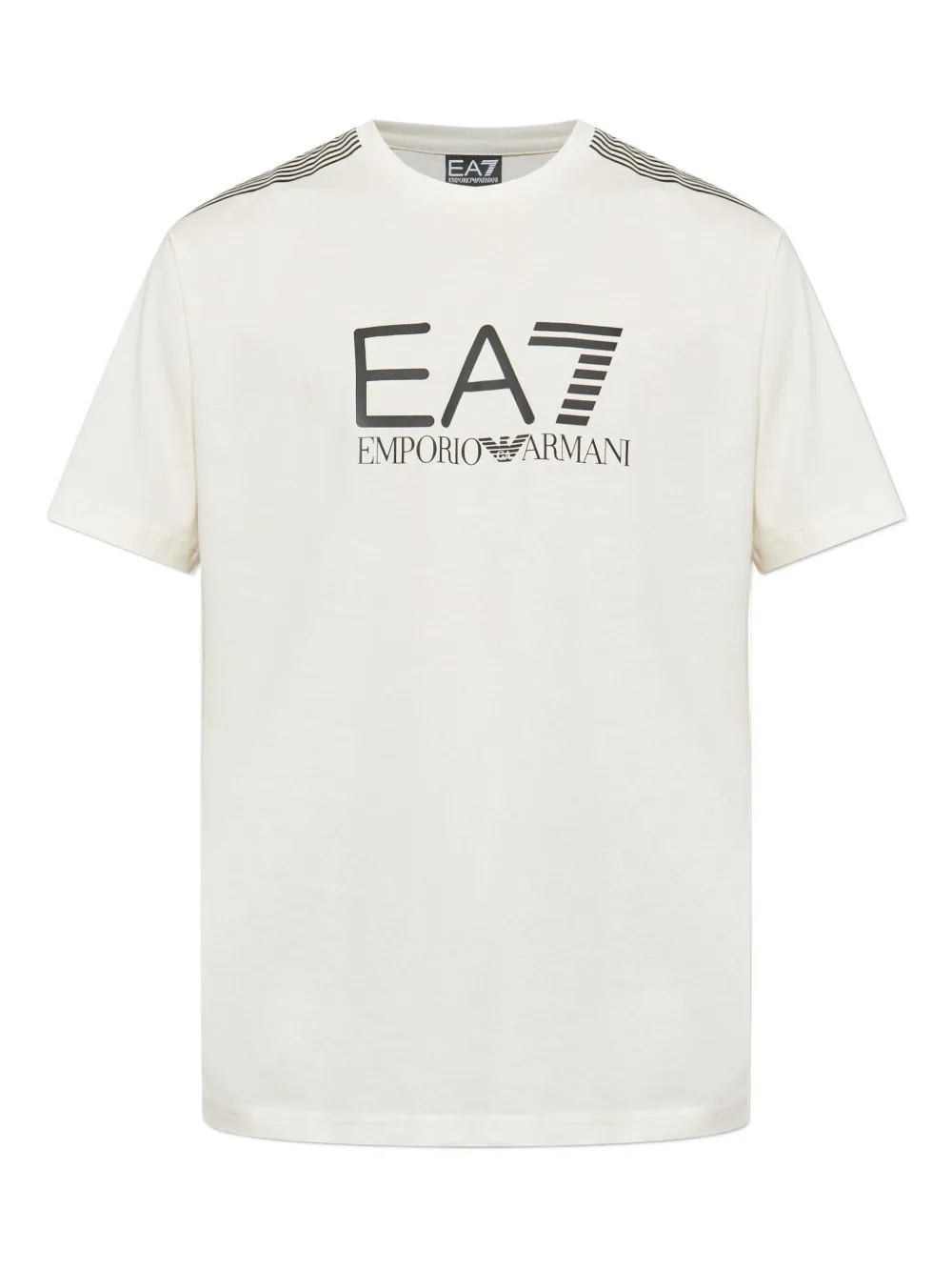Ea7 Emporio Armani T-shirt met logoprint Wit