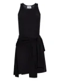 Coperni tie-front mini dress - Black