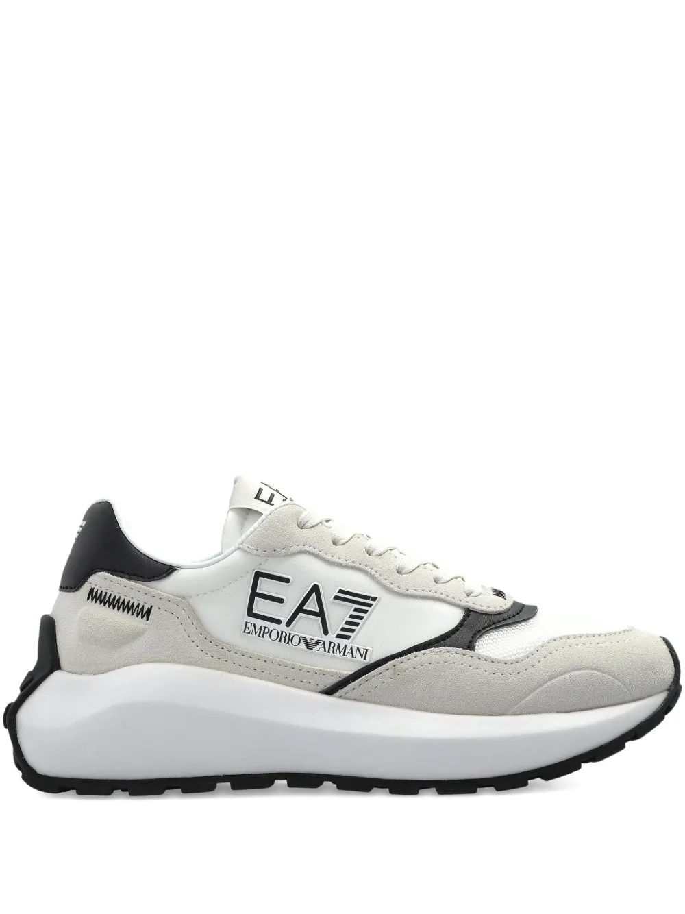 Ea7 Emporio Armani logo-patch sneakers White