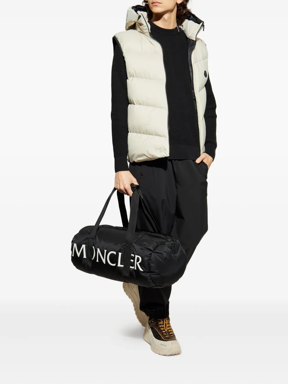 Moncler Guersac bodywarmer met capuchon Grijs