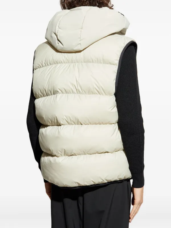 Moncler Guersac フーデッド パデッドベスト | グレー | FARFETCH JP