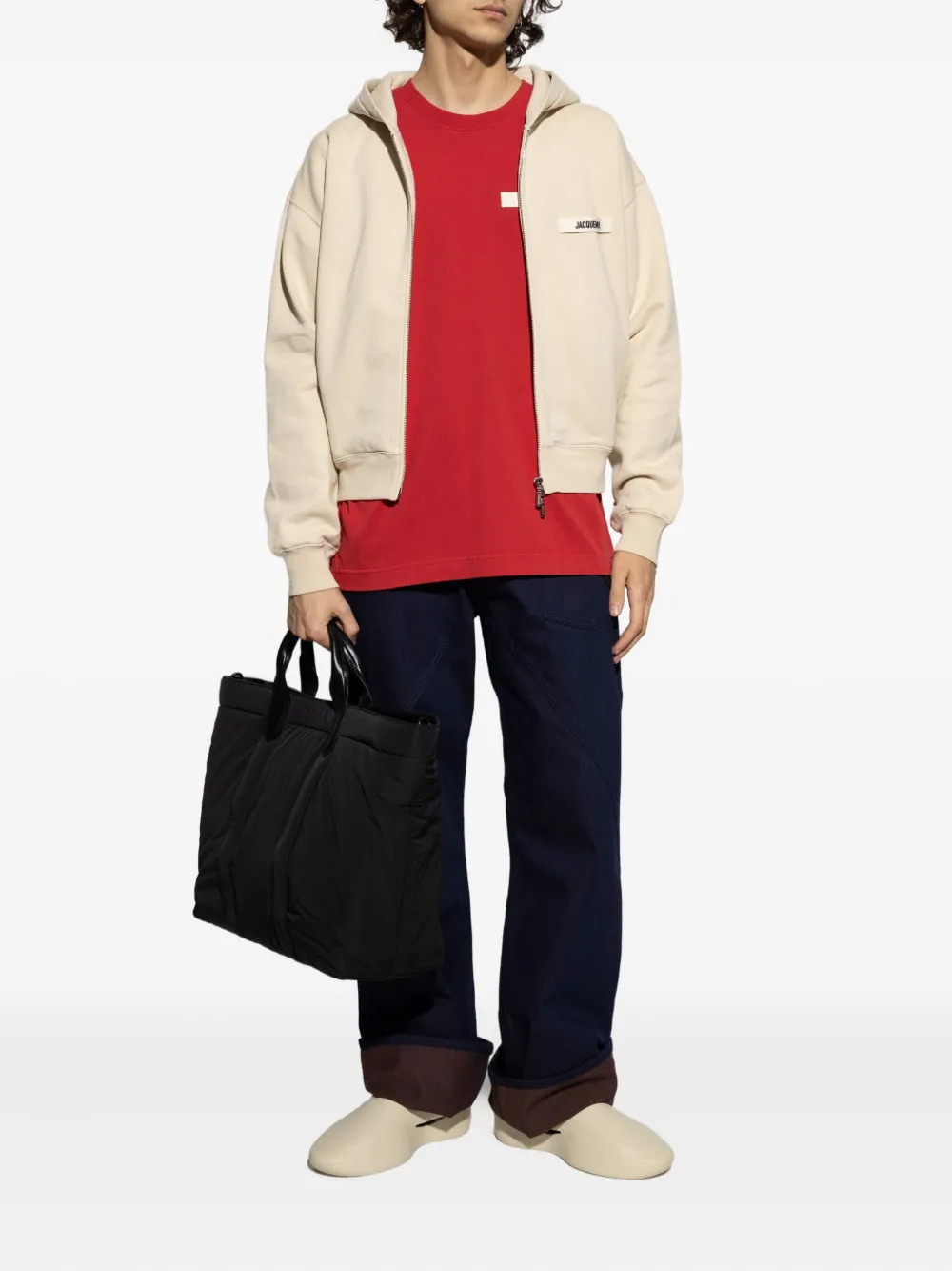 Jacquemus Katoenen T-shirt met logoprint Rood