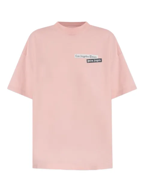 Palm Angels T-Shirt mit Zeitungs-Print