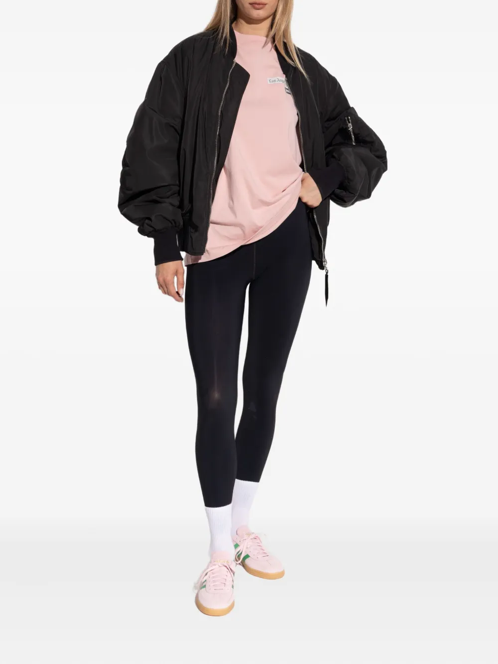 Palm Angels T-shirt met print Roze