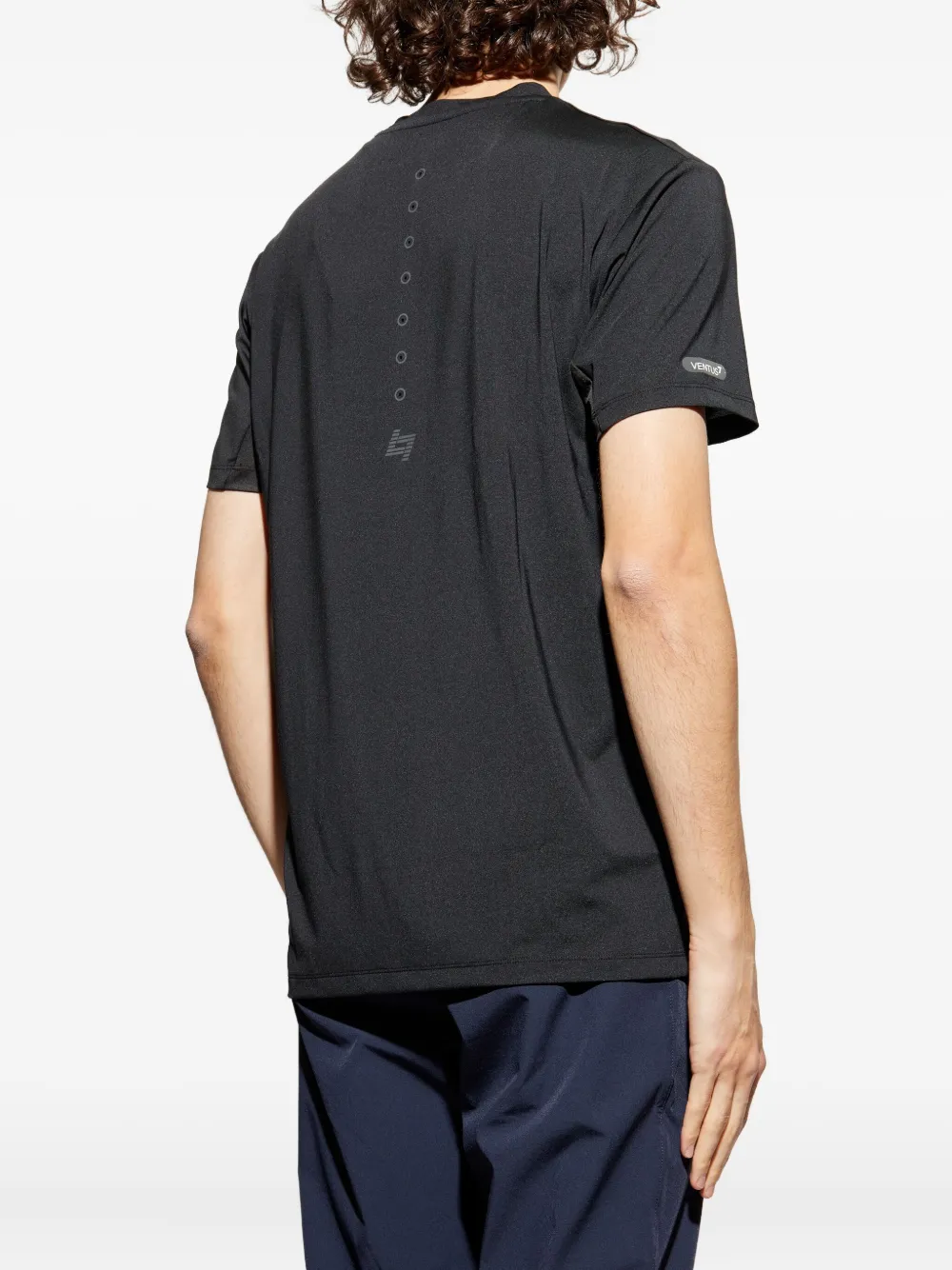 Ea7 Emporio Armani T-shirt met logoprint Zwart