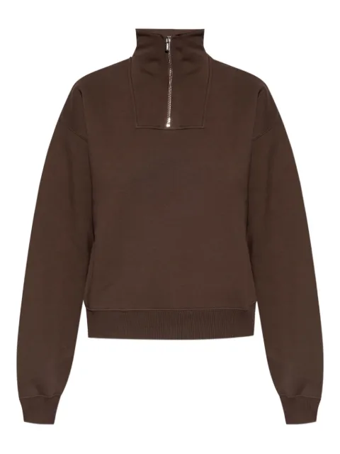 Jacquemus logo-patch half-zip sweatshirt