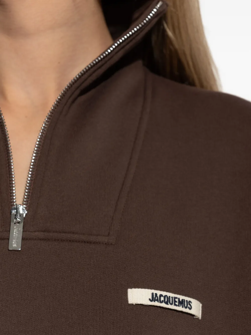 Jacquemus Sweater met logopatch Bruin