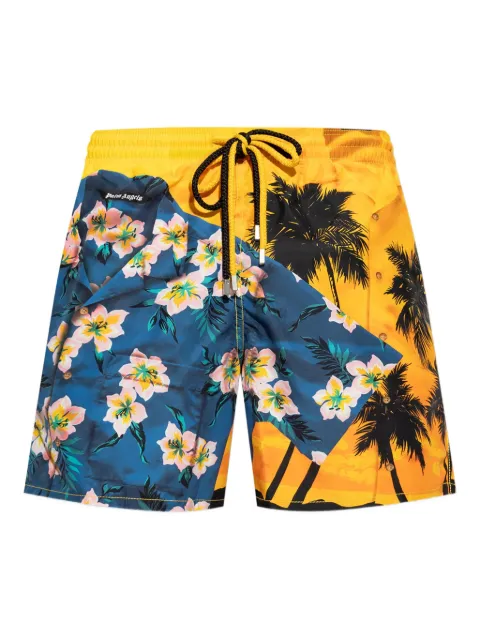 Palm Angels palm-tree print swim shorts