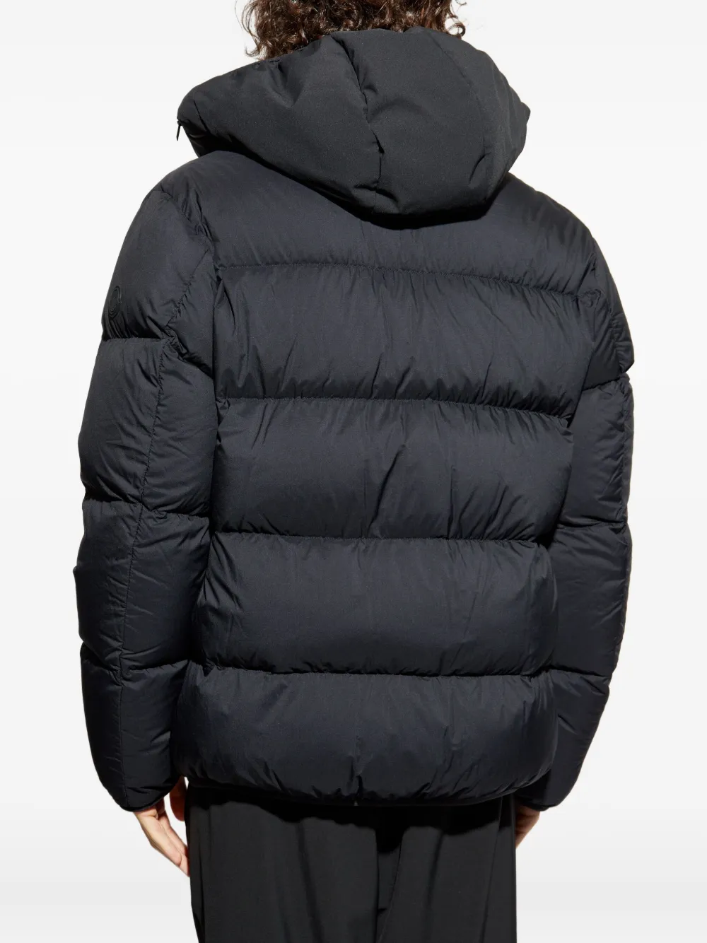 Moncler Forez donsjack met capuchon Zwart