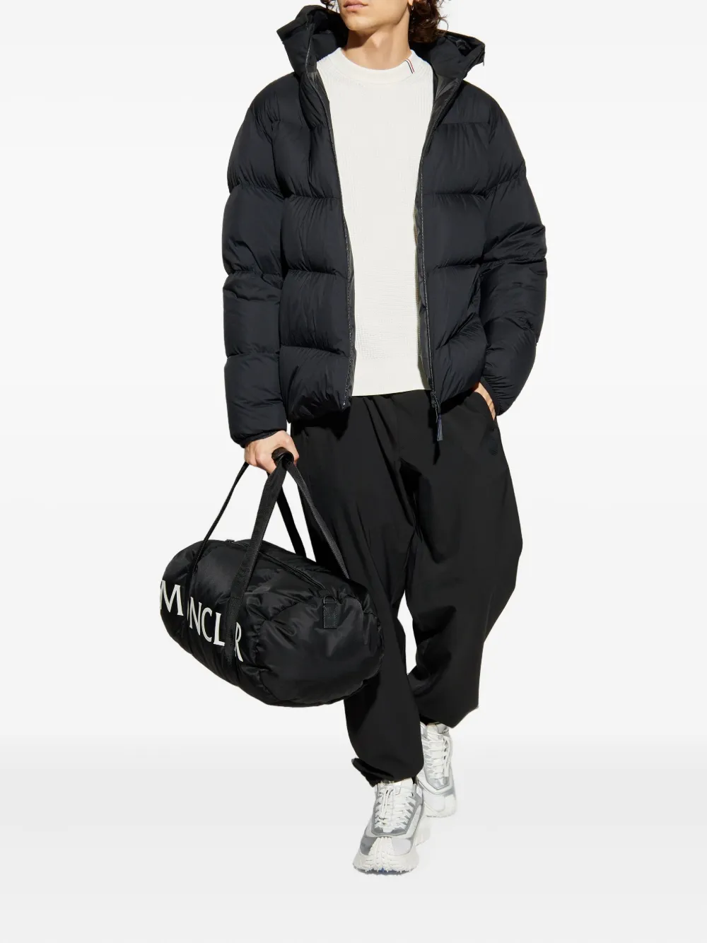 Moncler Forez donsjack met capuchon Zwart