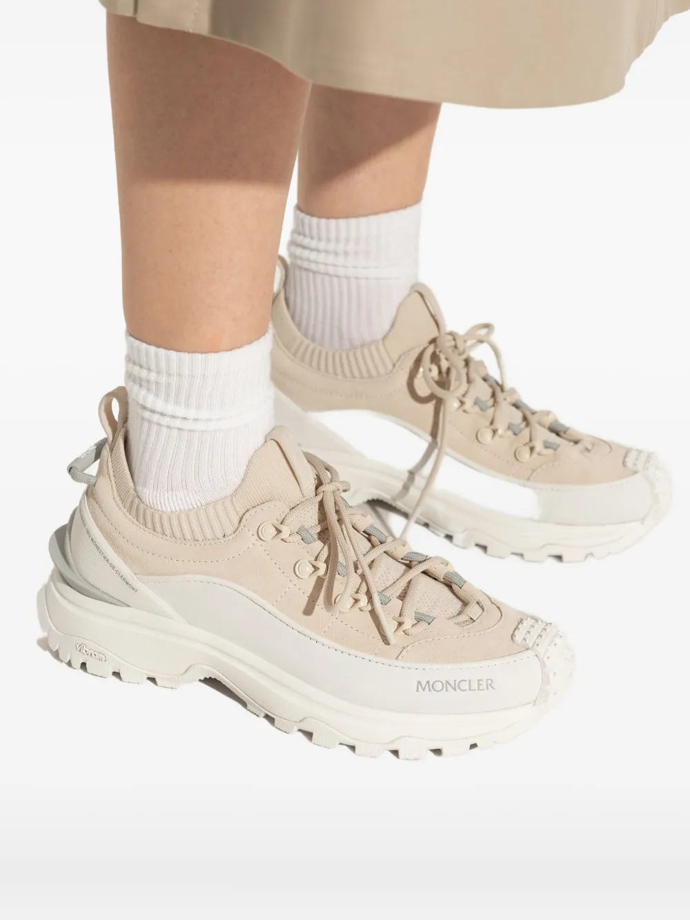 Moncler Trailgrip Lite3 low-top sneakers Beige
