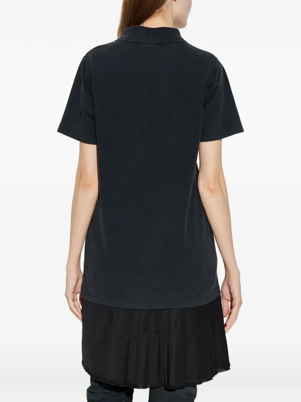 Balenciaga Jurk met geplooid vlak Zwart