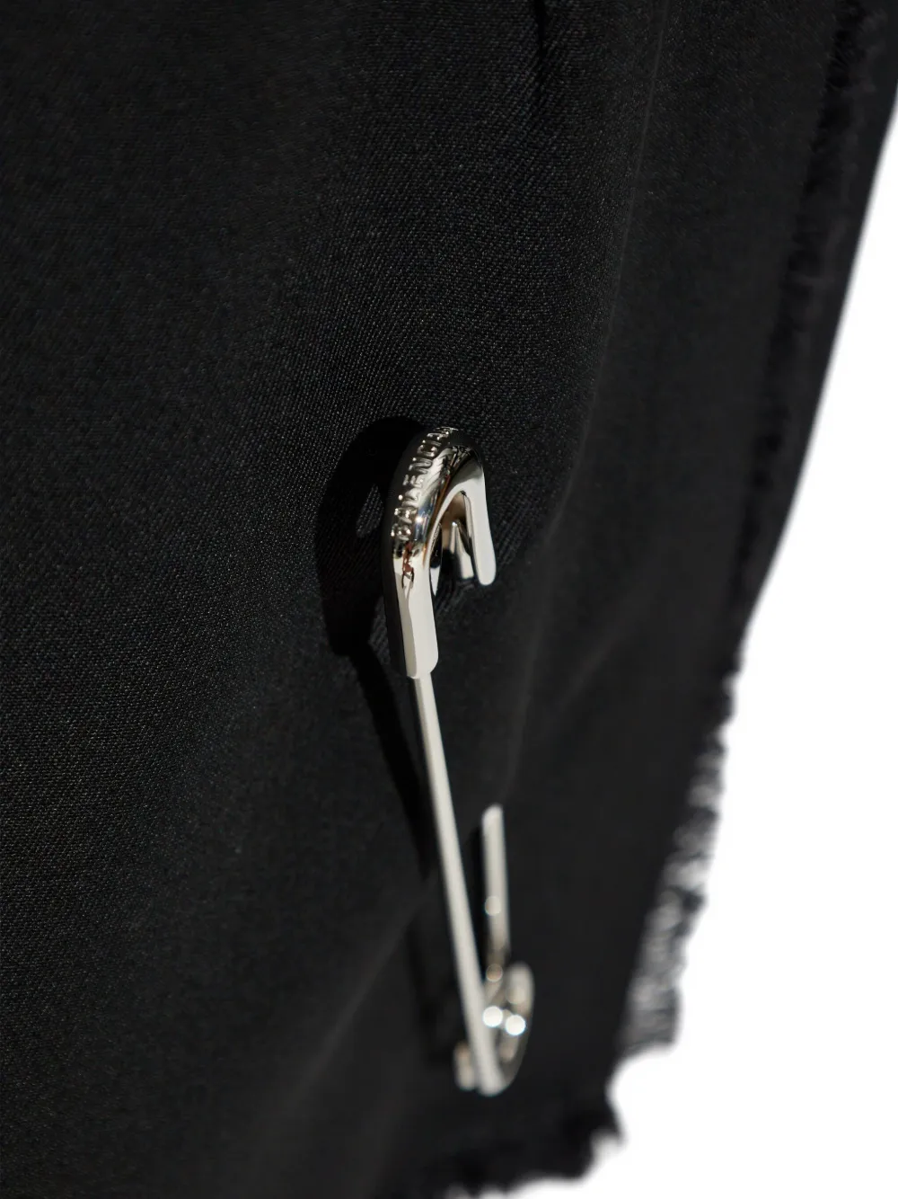 Balenciaga Jurk met geplooid vlak Zwart