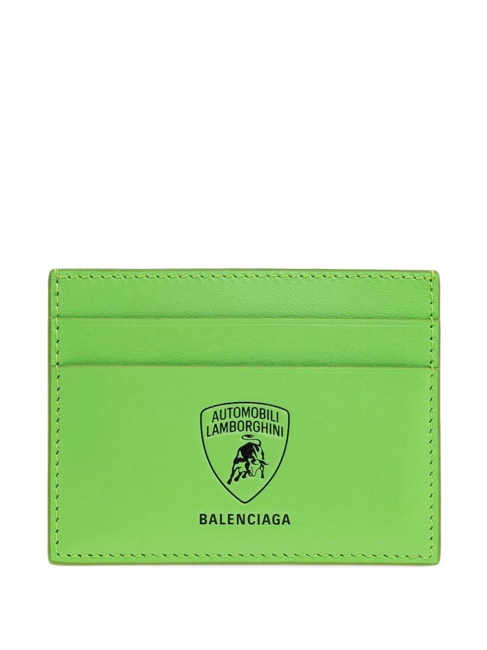 Balenciaga x Automobili Lamborghini leather card holder Groen