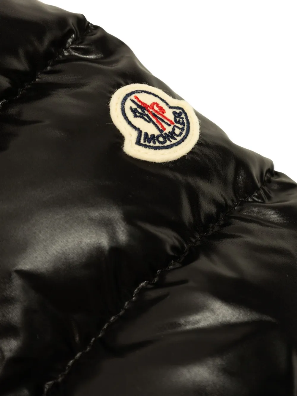 Moncler Enfant Gevoerd jack met capuchon Zwart