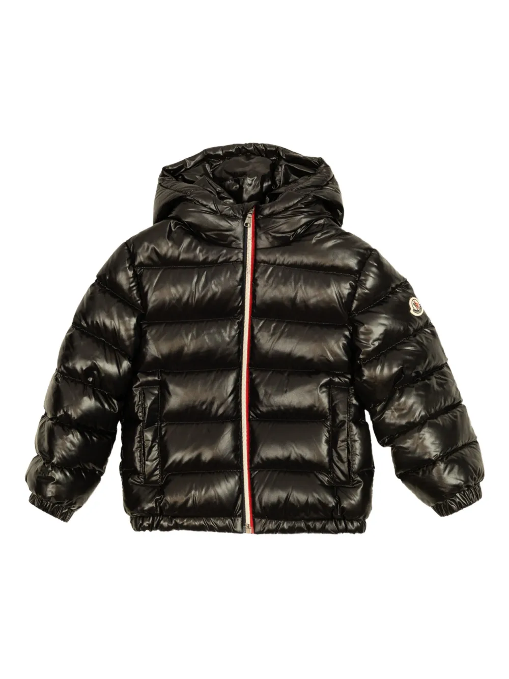 Moncler Enfant Gevoerd jack met capuchon Zwart
