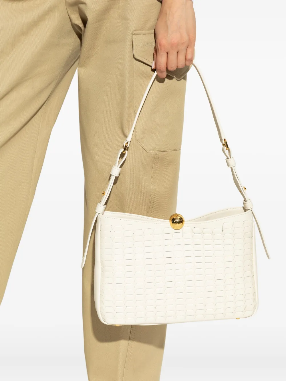 Furla Leren schoudertas Wit