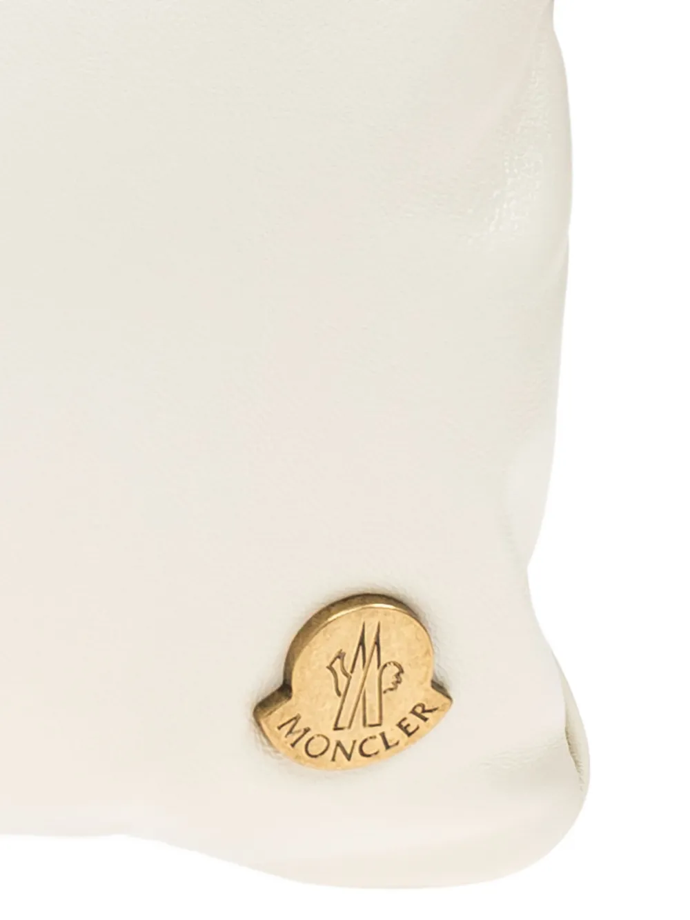 Moncler Vetta leren schoudertas Wit