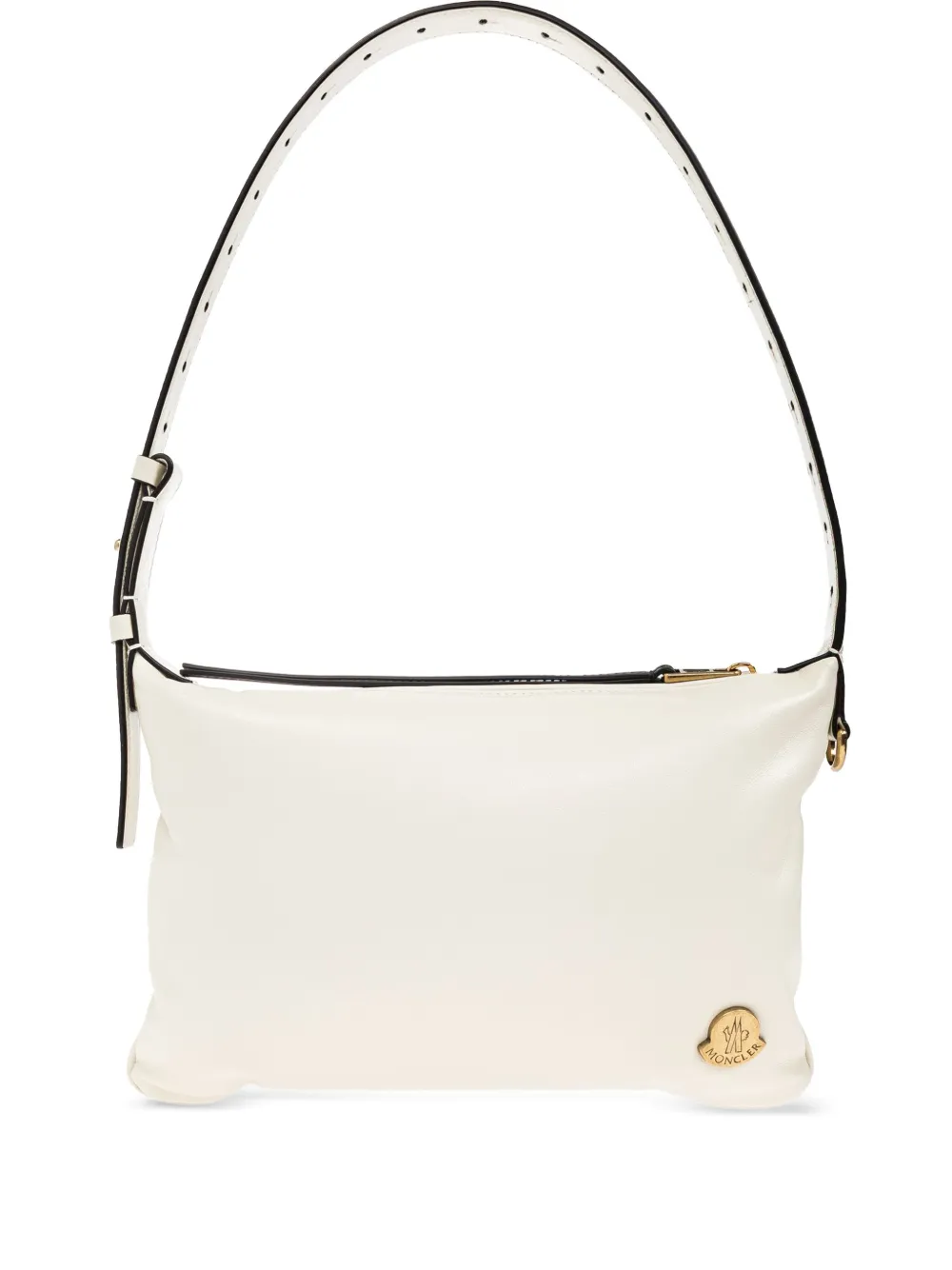 Moncler Vetta leren schoudertas Wit
