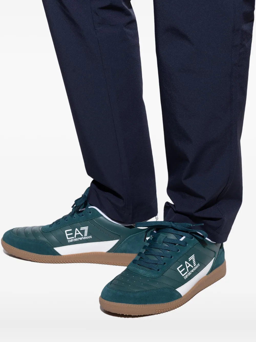 Ea7 Emporio Armani logo-embellished sneakers Green