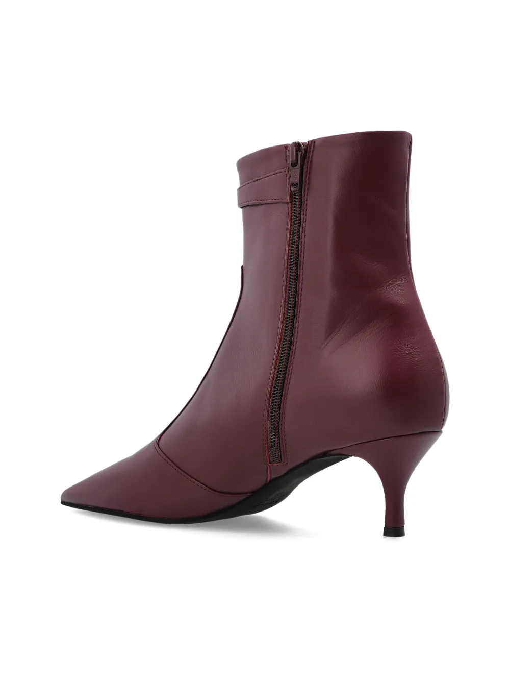 Furla 60mm leather heeled boots Red