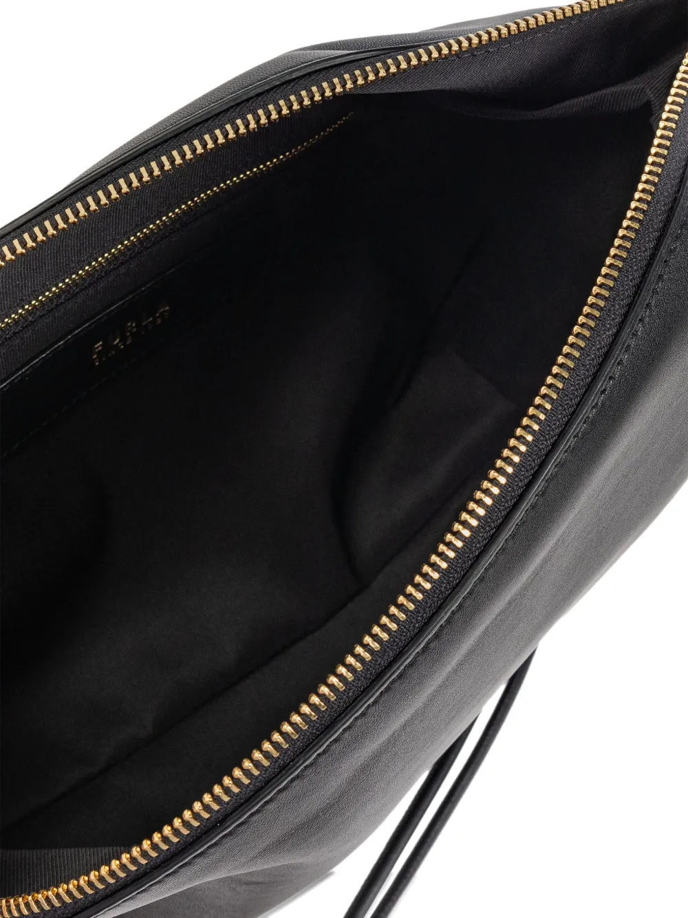 Furla Daisy gathered clutch bag Zwart