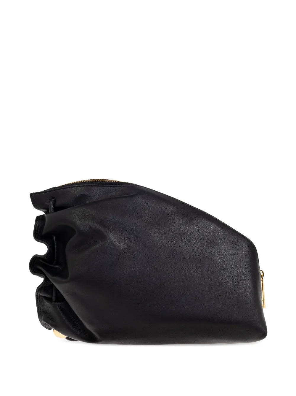Furla Daisy gathered clutch bag Zwart