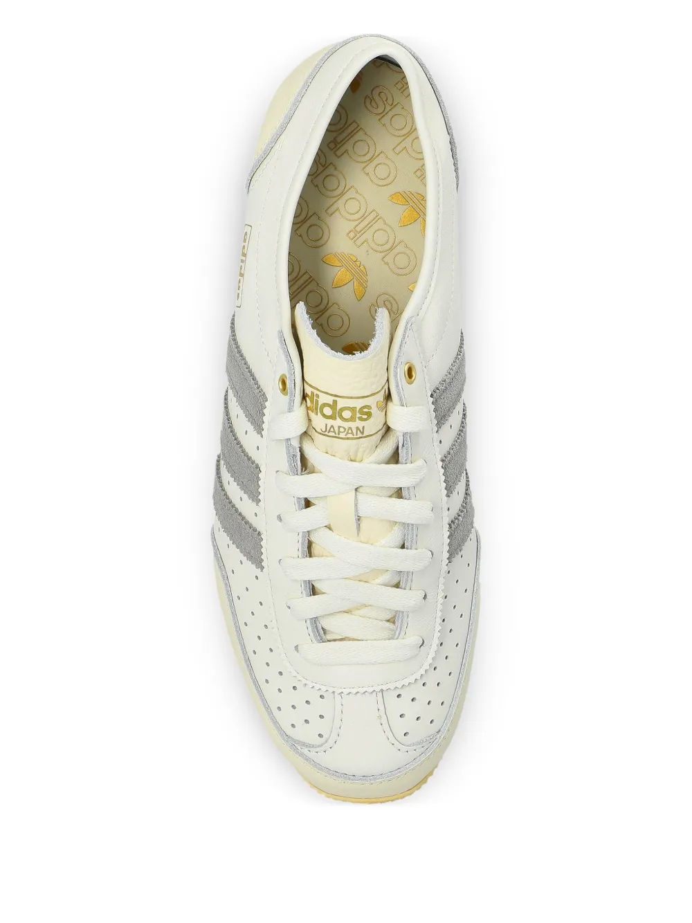 adidas Japan Decon leather three-stripe sneakers White