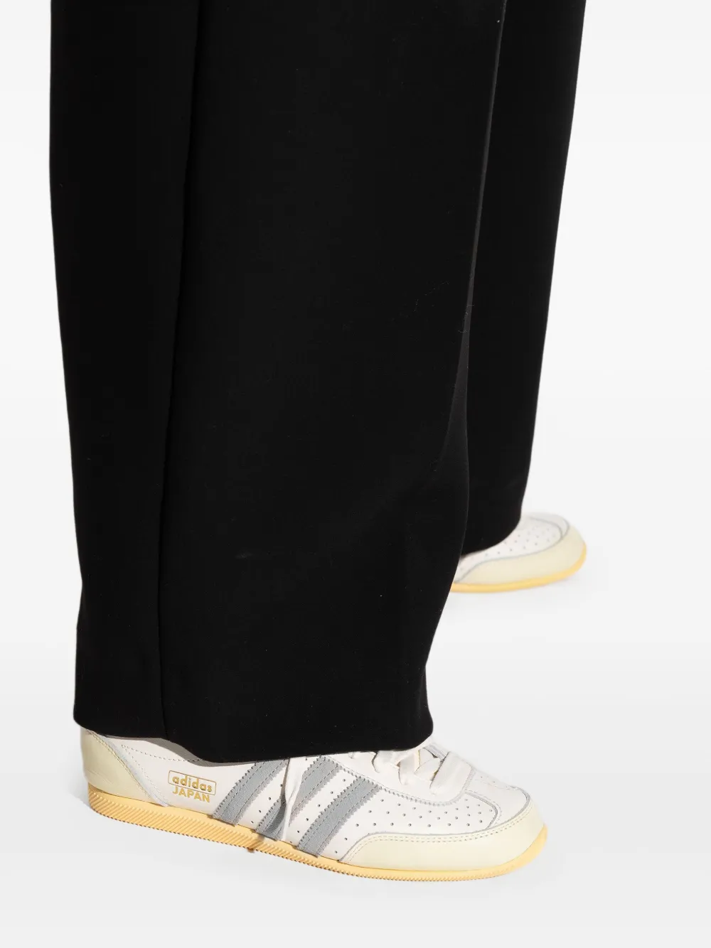adidas Japan Decon leather three-stripe sneakers White