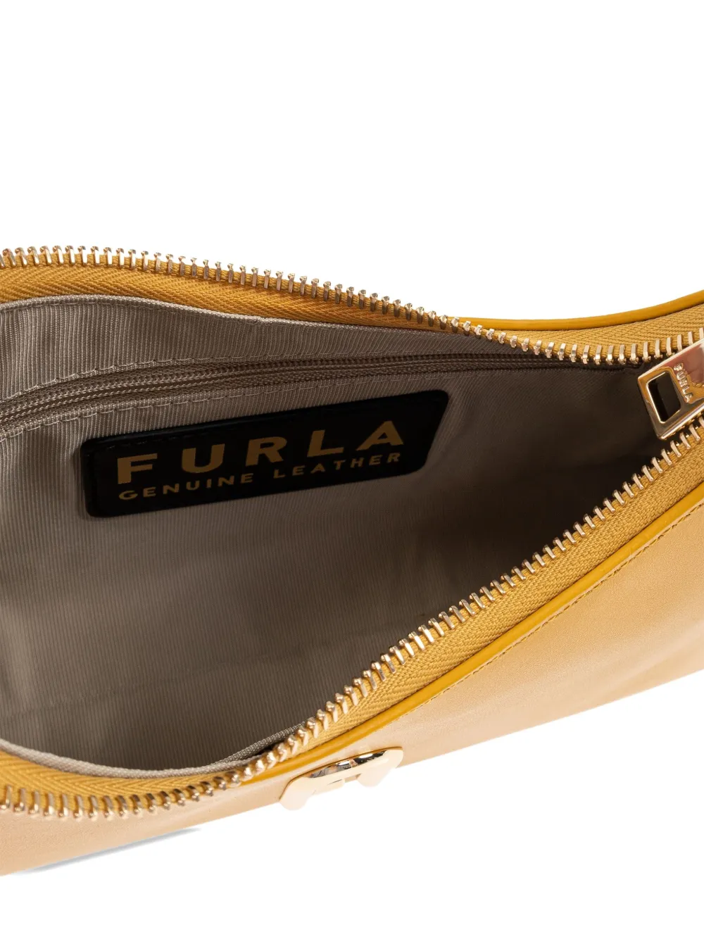 Furla mini Diamante tote bag Geel