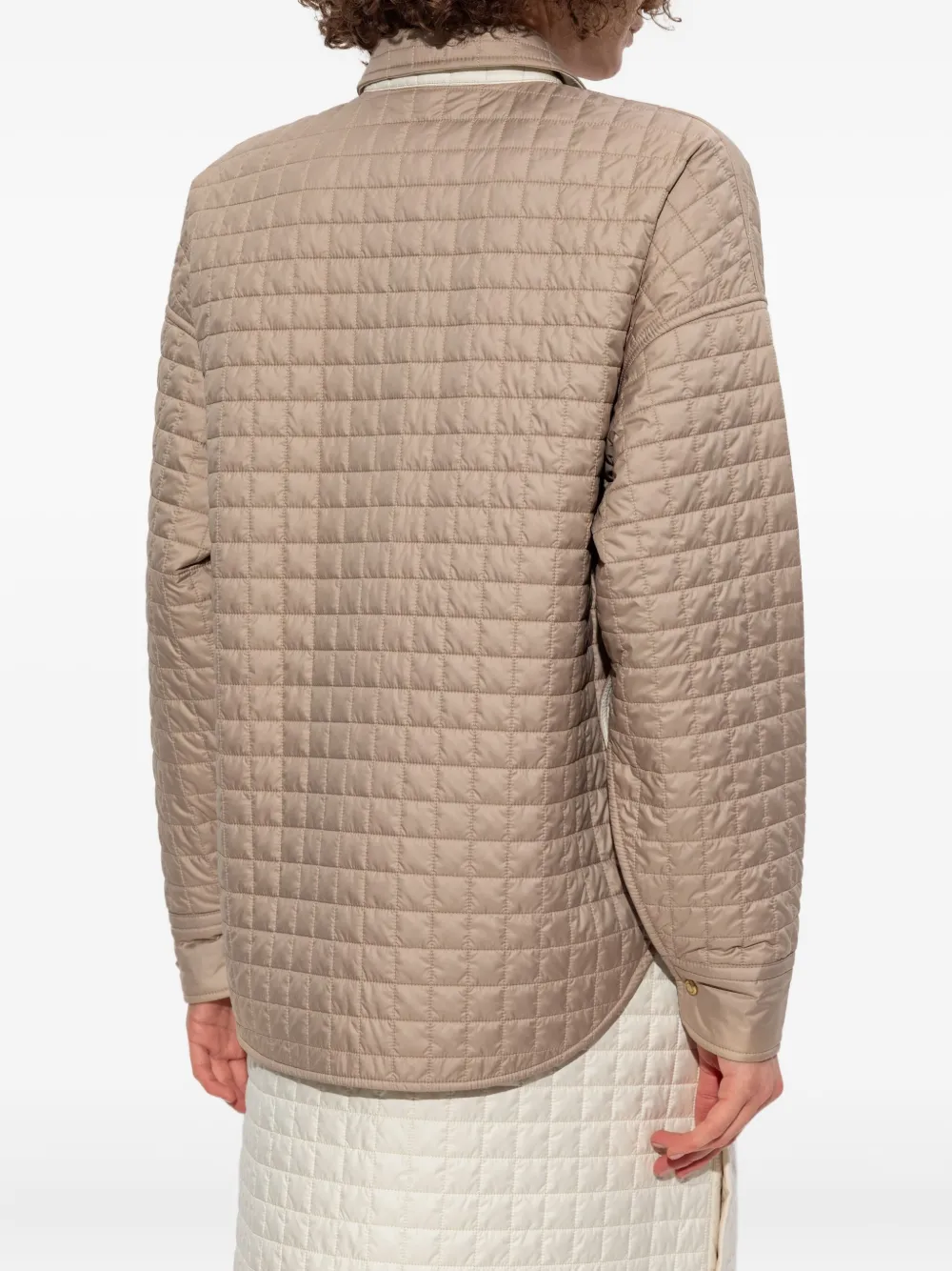 Moncler Gewatteerd shirtjack Beige