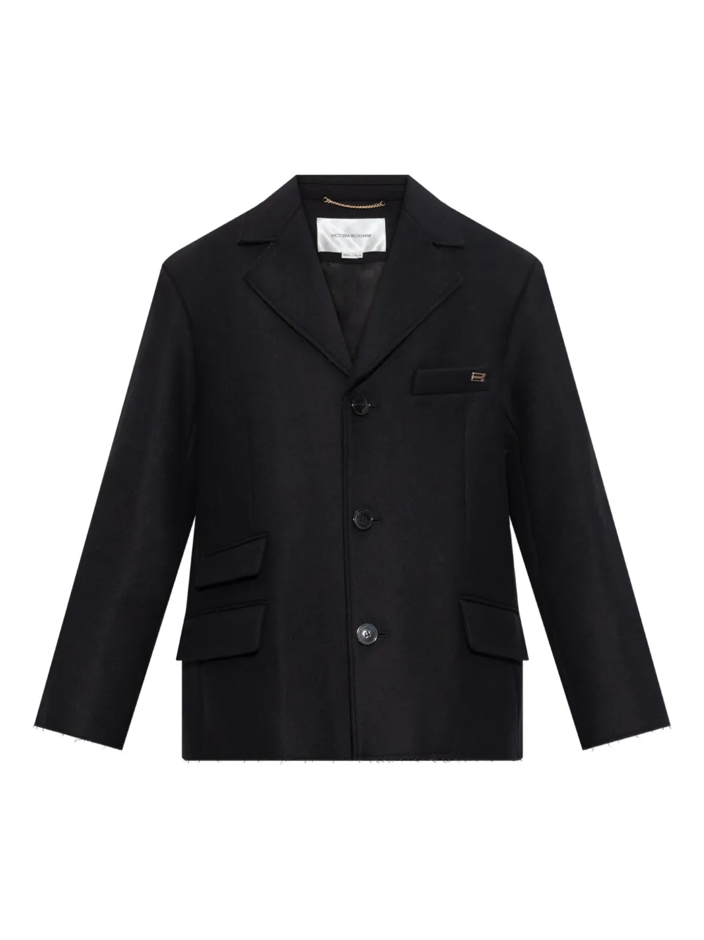 Victoria Beckham Gerafelde blazer Zwart