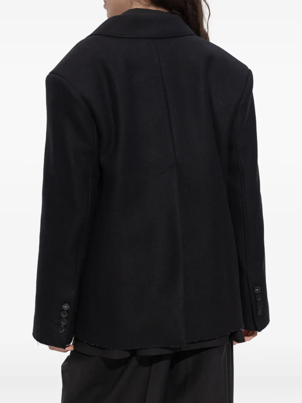 Victoria Beckham Gerafelde blazer Zwart