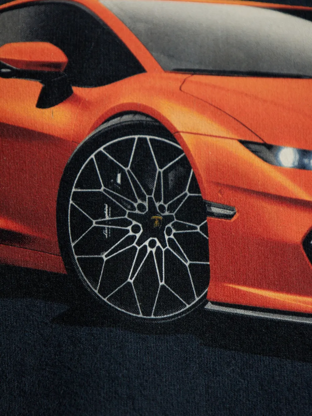 Balenciaga Lamborghini T-shirt met autoprint Zwart