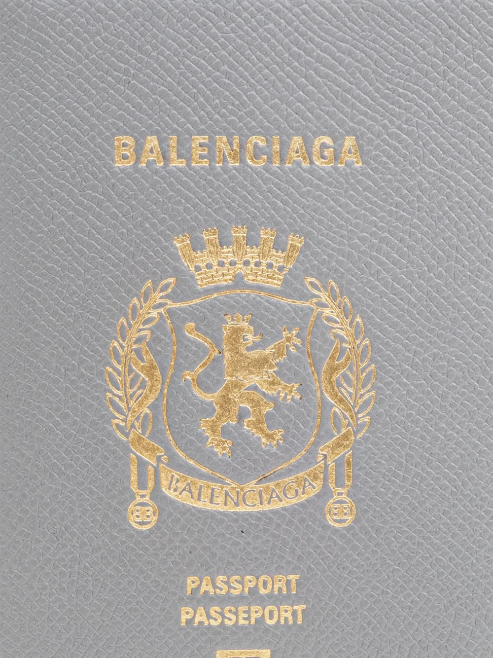 Balenciaga レザー パスポートケース | グレー | FARFETCH JP