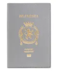 Balenciaga leather passport holder - Grey