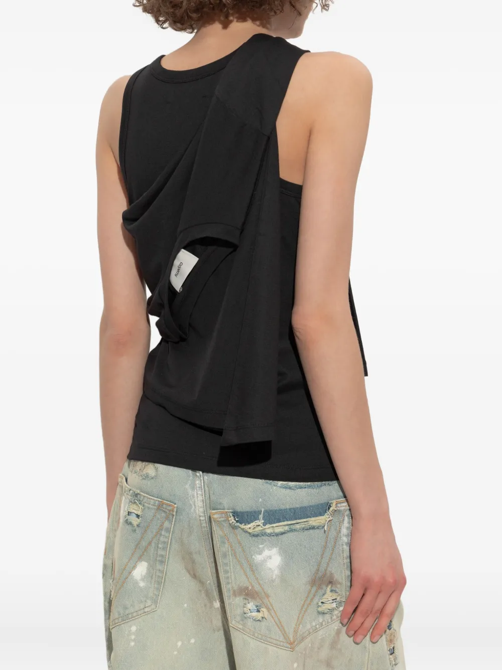 Coperni Gelaagde tanktop Zwart