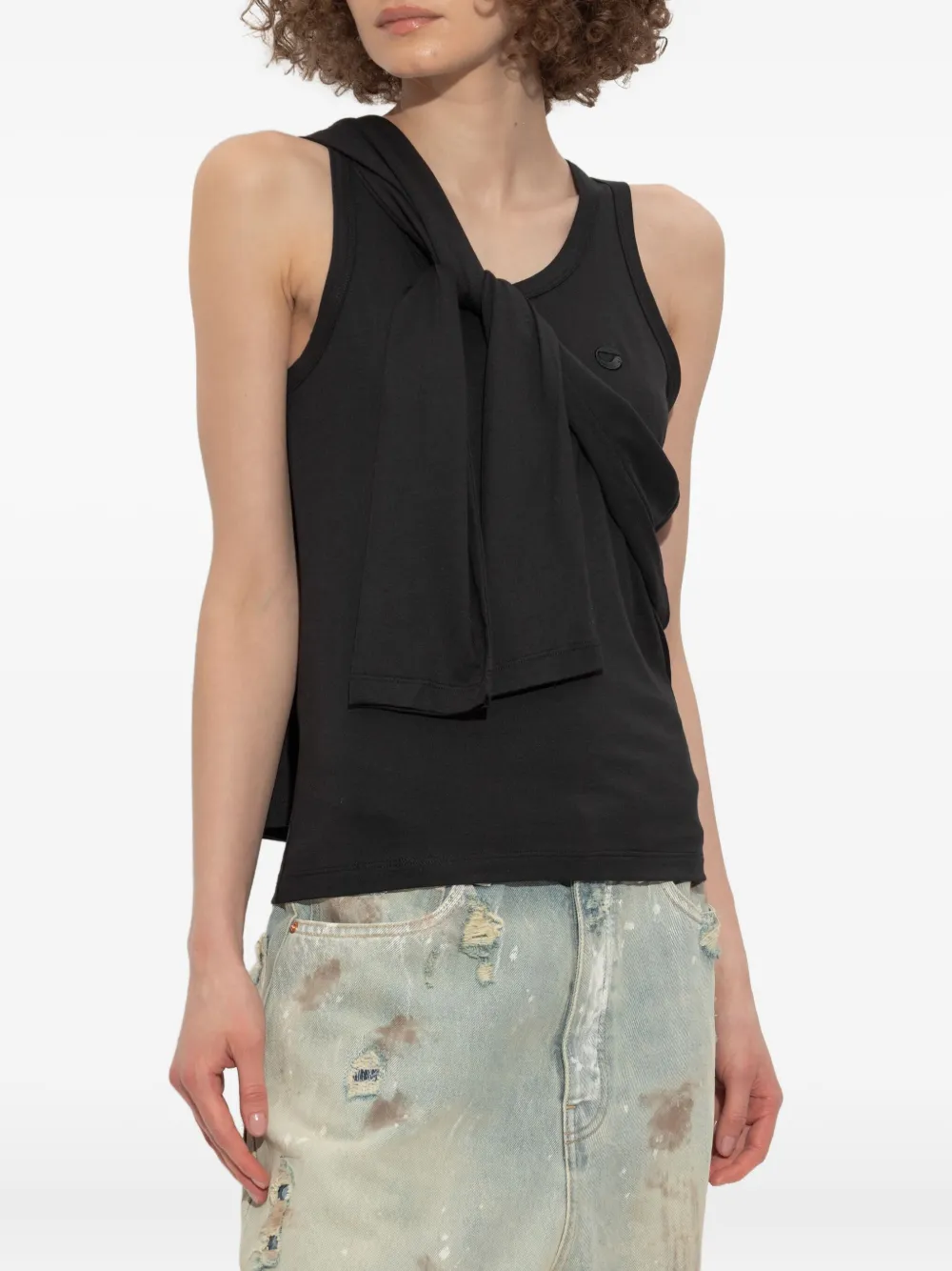 Coperni Gelaagde tanktop Zwart